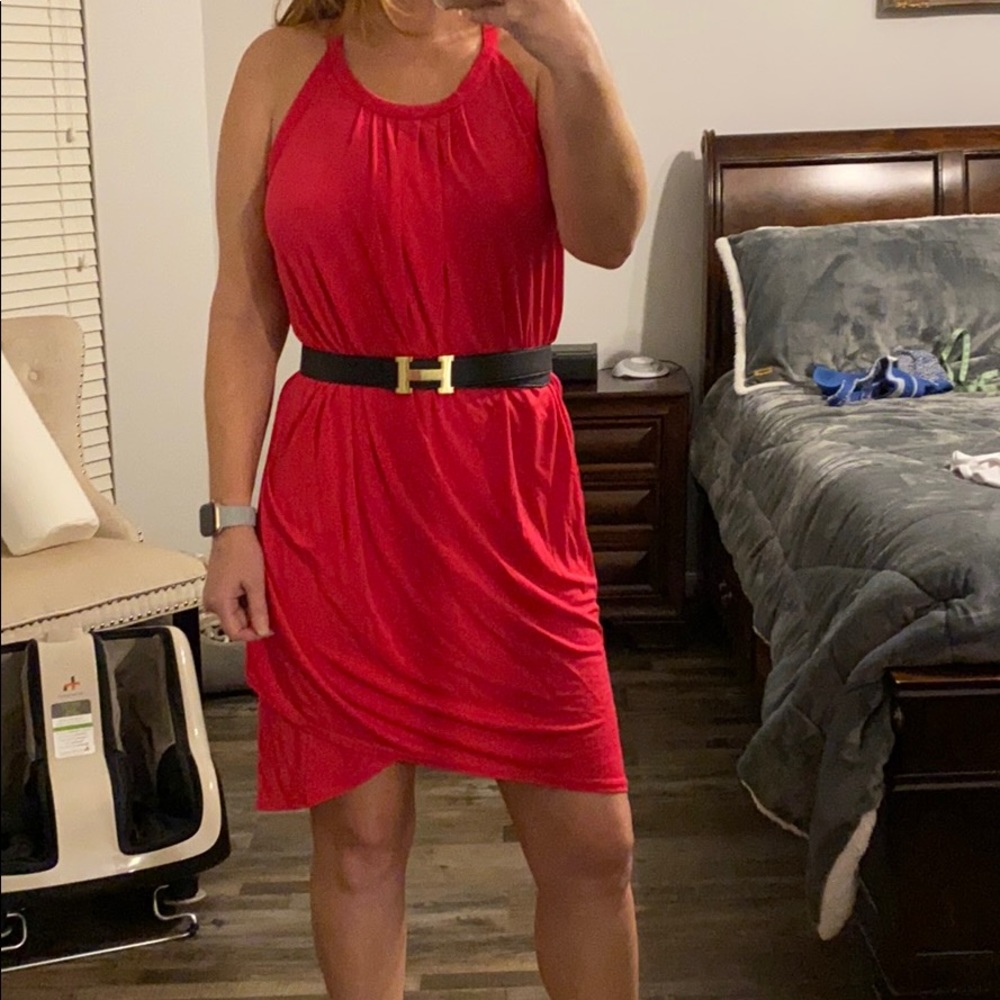 Armani Exchange Hot Pink dress